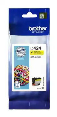 INKTCARTRIDGE BROTHER LC-424Y GEEL