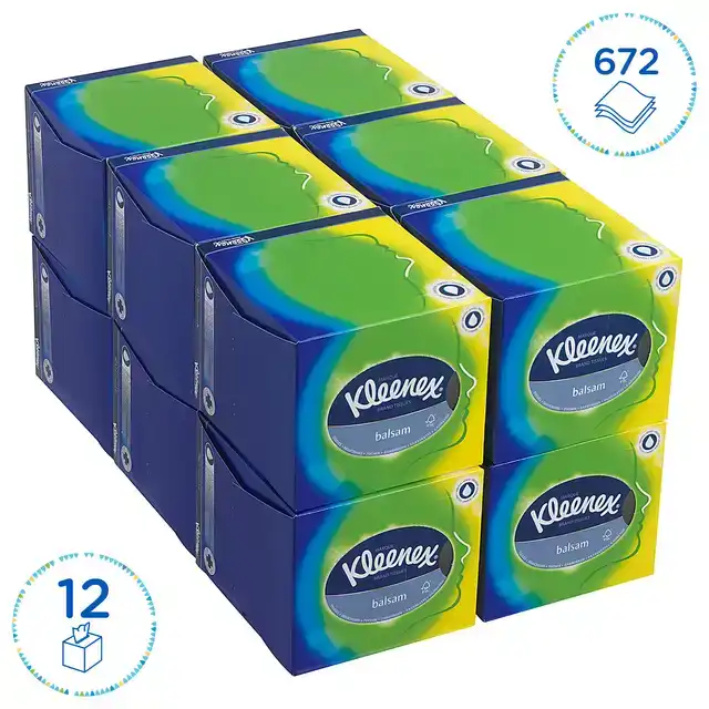 FACIAL TISSUES KLEENEX KUBUS 3LAAGS 56
