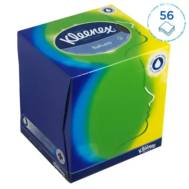 FACIAL TISSUES KLEENEX KUBUS 3LAAGS 56