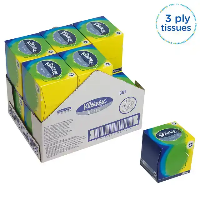 FACIAL TISSUES KLEENEX KUBUS 3LAAGS 56