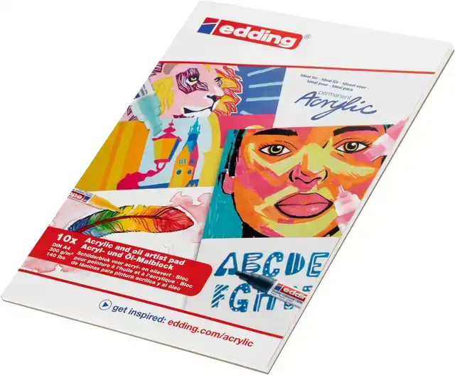 OLIE-ACRYLBLOK EDDING 30010 A4 10 VEL