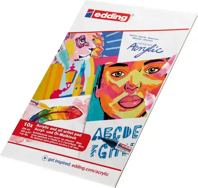 OLIE-ACRYLBLOK EDDING 30010 A3 10 VEL
