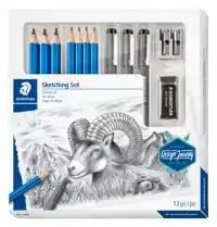 POTLOOD STAEDTLER SCHETSSET 12DLG