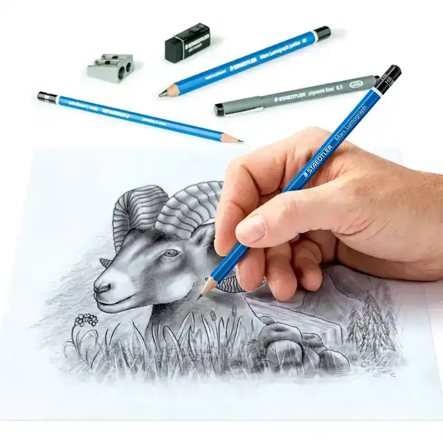 POTLOOD STAEDTLER SCHETSSET 12DLG