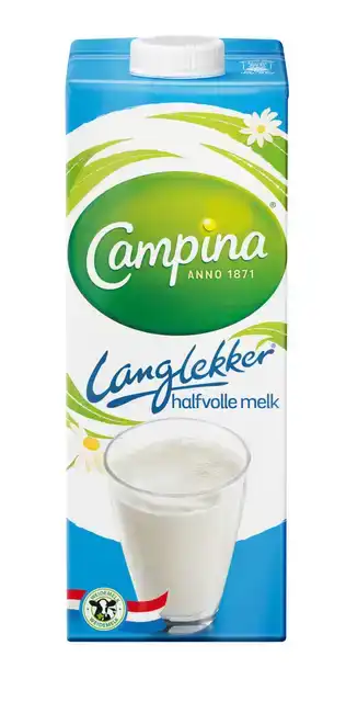 CAMPINA LANGLEKKER HALFVOLLE MELK PAK