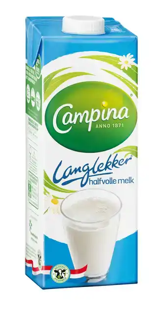 CAMPINA LANGLEKKER HALFVOLLE MELK PAK