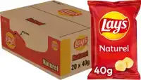 LAY'S CHIPS NATUREL ZAKJE 40GR