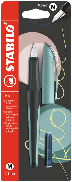 VULPEN STABILO FLOW M PASTEL TURQUOISE