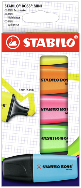 MARKEERSTIFT STABILO BOSS MINI ASSORTI