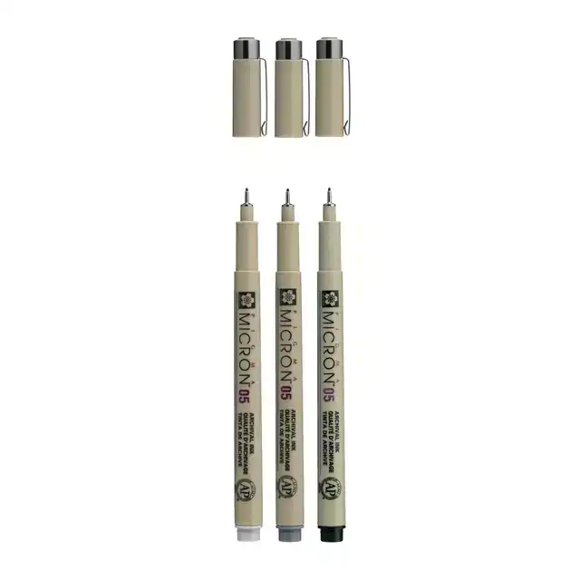 FINELINER SAKURA PIGMA MICRON 05 SET ZW