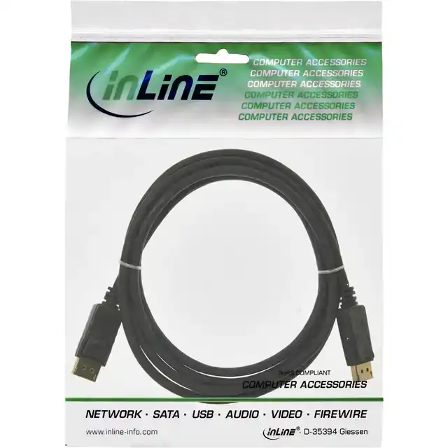 KABEL INLINE DISPLAYPT 4K60HZ M/M 2 M