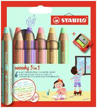 KLEURPOTLOOD STABILO 880 WOODY 3 IN 1