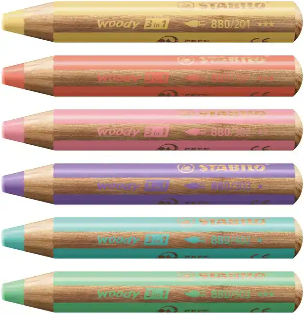 KLEURPOTLOOD STABILO 880 WOODY 3 IN 1