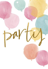 UITNODIGING PARTY 10X15CM
