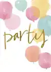 UITNODIGING PARTY 10X15CM