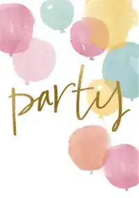 UITNODIGING PARTY 10X15CM