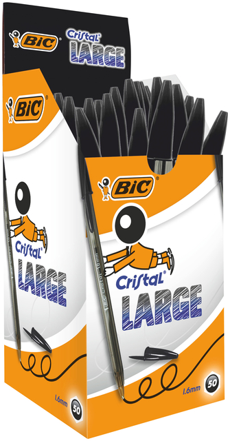 BALPEN BIC CRISTAL L ZWART