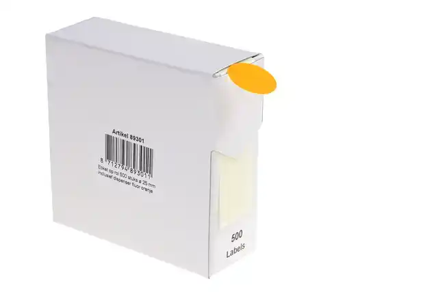 ETIKET RILLPRINT 25MM 500ST OP ROL
