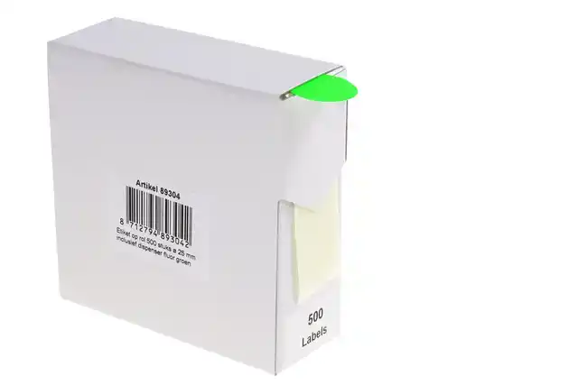 ETIKET RILLPRINT 25MM 500ST OP ROL