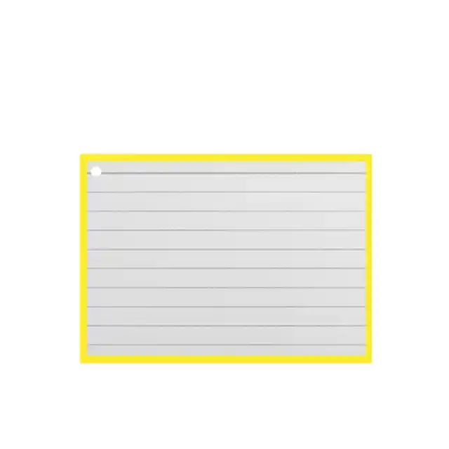 FLASHCARDS A7 GEEL INCL. CLIPRING