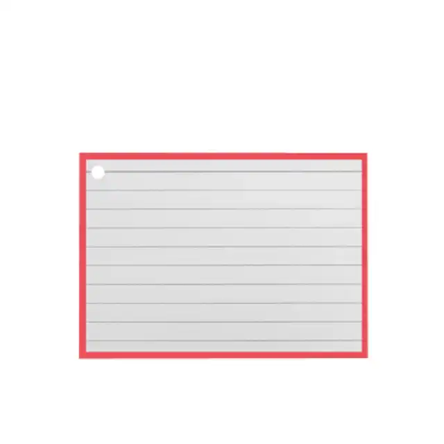 FLASHCARDS A7 ROOD INCL. CLIPRING