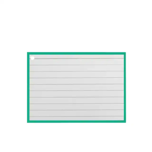 FLASHCARDS A7 GROEN INCL. CLIPRING