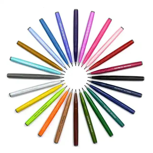 BRUSHPEN PENTEL SIGN SES15C RAINBOW