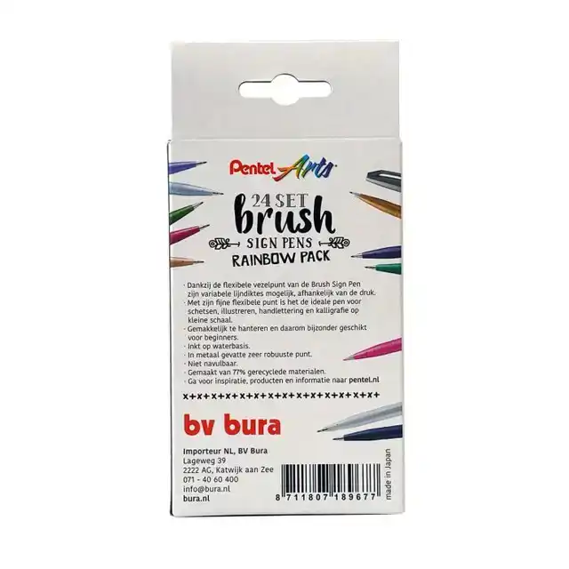 BRUSHPEN PENTEL SIGN SES15C RAINBOW