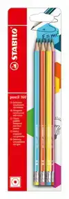 POTLOOD STABILO 160 HB MET GUMTOP 6ST