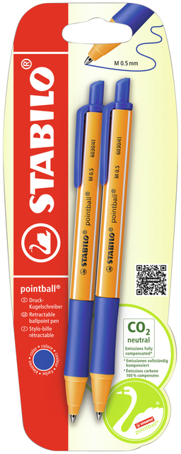 BALPEN STABILO POINTBALL 6030/41 M 2ST