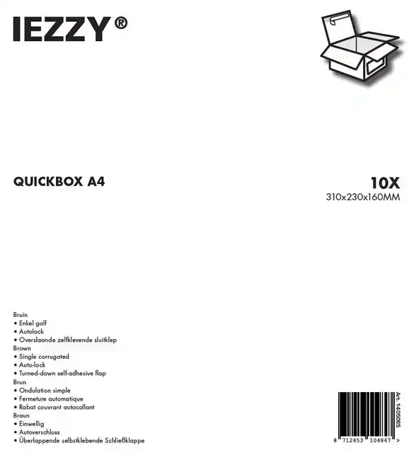 QUICKBOX IEZZY A4 310X230X160MM