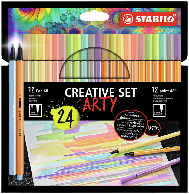 CREATIVE SET STABILO 8868/24 ARTY 24ST