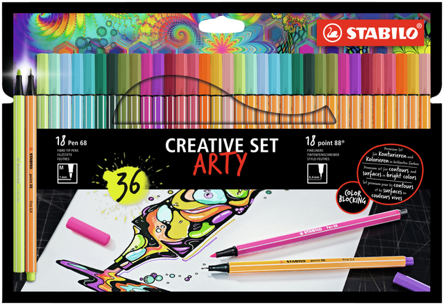 CREATIVE SET STABILO 8868/36 ARTY 36ST