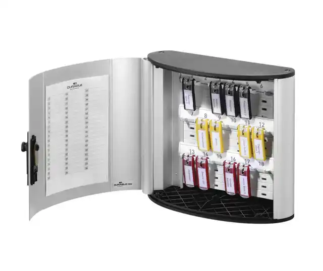 SLEUTELKAST DURABLE 18HAKEN MET