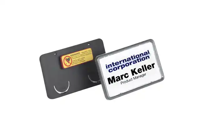 BADGE DURABLE CLIP CARD MET MAGNEET