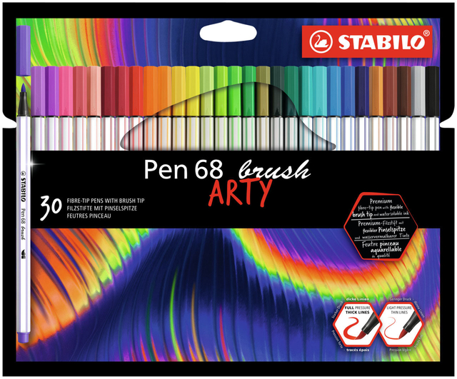 BRUSHSTIFT STABILO PEN 68/30 ARTY ASS