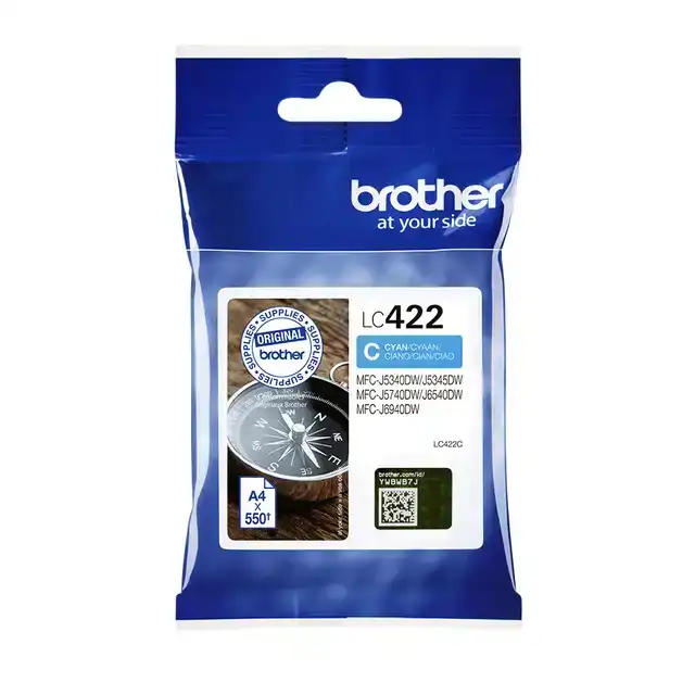 INKTCARTRIDGE BROTHER LC-422C BLAUW