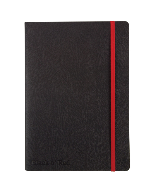 NOTITIEBOEK OXFORD BLACK N' RED A5