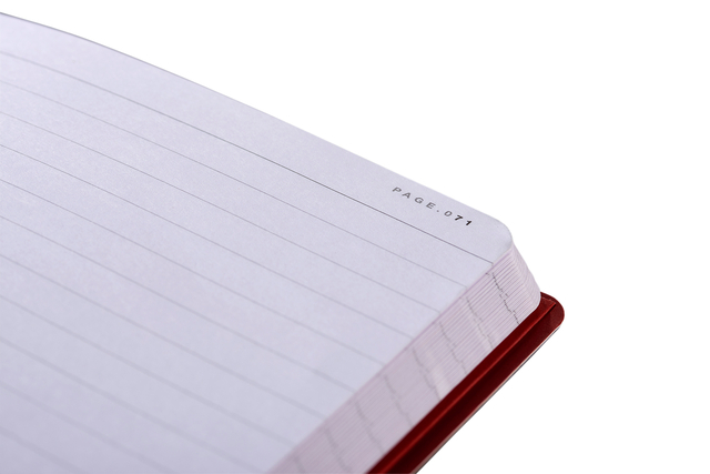 NOTITIEBOEK OXFORD BLACK N' RED A5