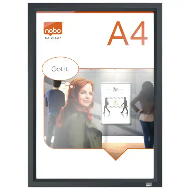 KLIKLIJST NOBO IMPRESSION PRO A4 ZWART