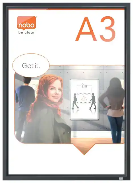 KLIKLIJST NOBO IMPRESSION PRO A3 ZWART
