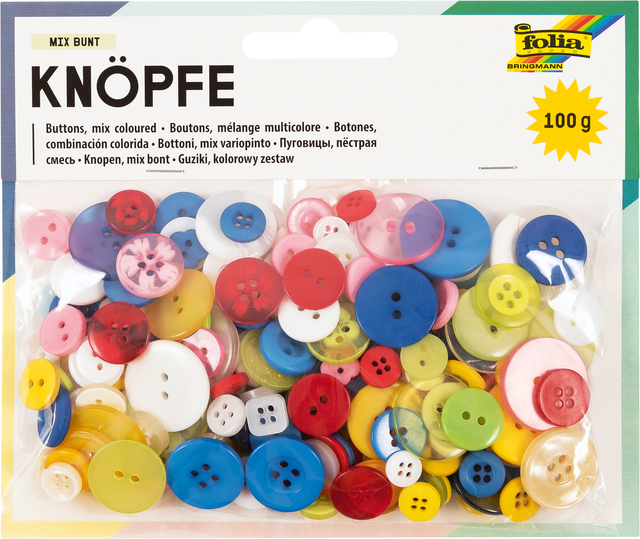 KNOPEN FOLIA 100 GRAM ASSORTI