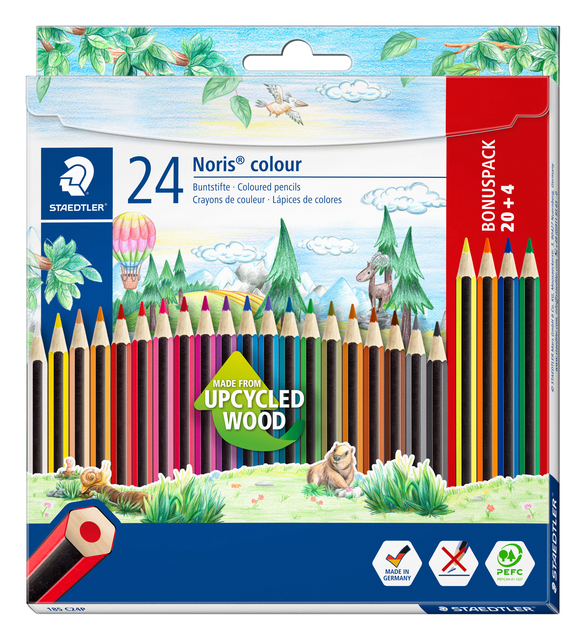 KLEURPOTLODEN STAEDTLER NORIS 20+4