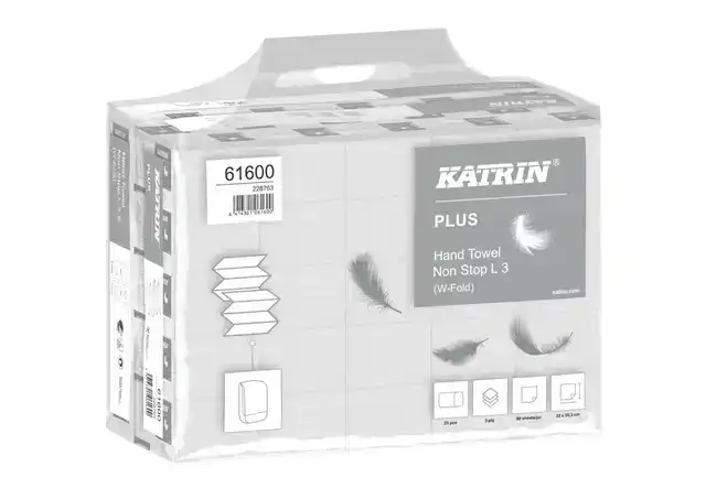 HANDDOEK KATRIN PLUS 3LAAGS 203X320MM