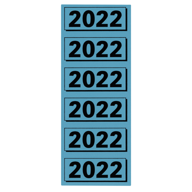 RUGETIKET ELBA 2022 57X25MM BLAUW