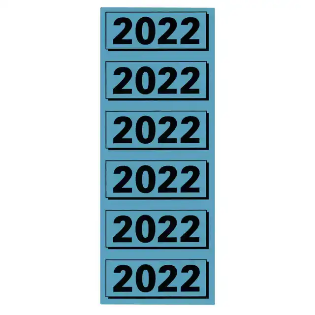RUGETIKET ELBA 2022 57X25MM BLAUW