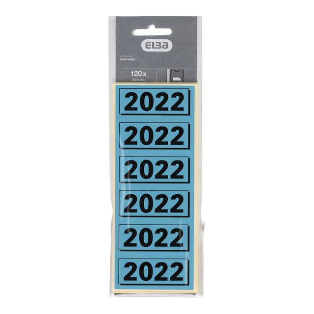 RUGETIKET ELBA 2022 57X25MM BLAUW