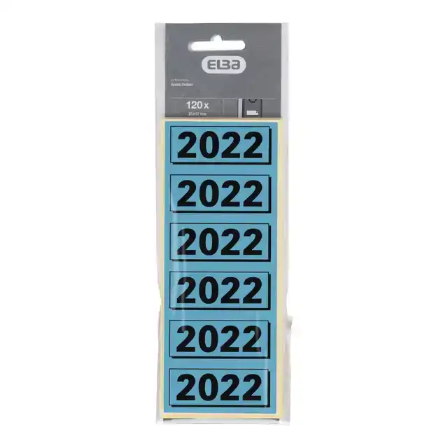 RUGETIKET ELBA 2022 57X25MM BLAUW