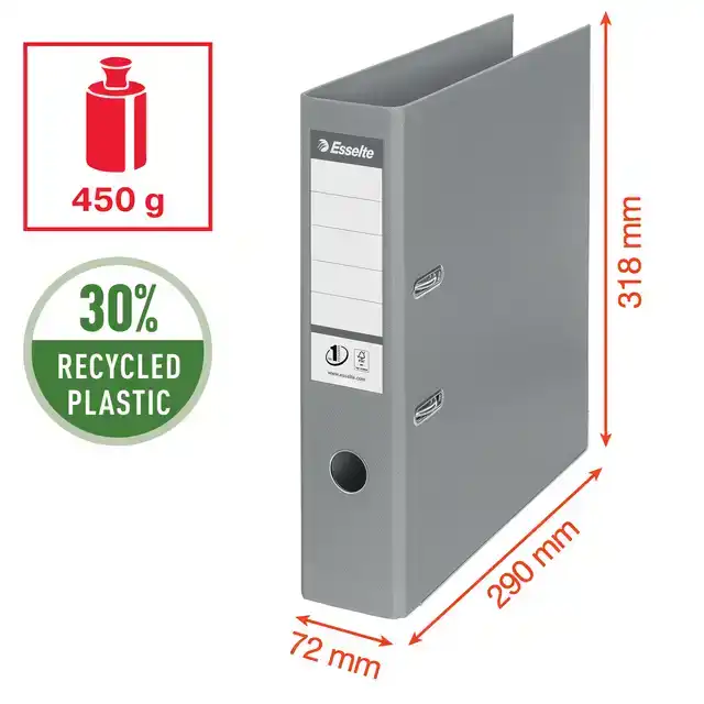 ORDNER ESSELTE NO.1 72MM PP RECY FOLIE