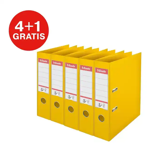 ORDNER ESSELTE NO 1 POWER PP 75MM GEEL